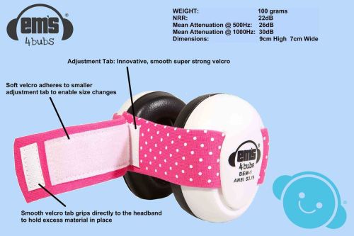 Adjustable Replacement Headbands for Babies Ear muffs