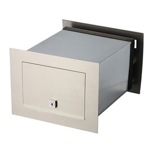 Stainless Steel Torino "Floating" Brick in Back Open Mailbox suits A4 - Includes Sleeve