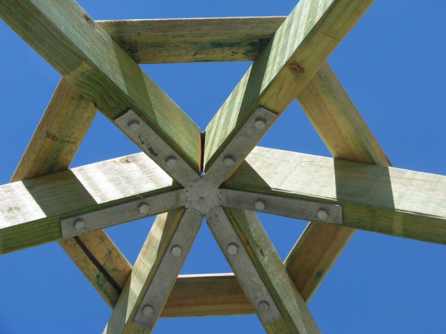 hexagon gazebo roof rafter ties