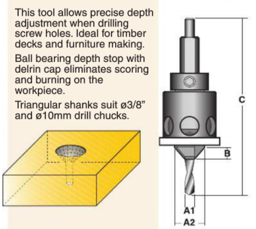 Carb-I-Tool Counter Sink Drill Bit